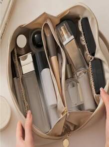 高品质流行时尚便携式化妆包，大容量旅行化妆包带枕头设计，多层户外盥洗袋，PU盥洗袋，化妆包，旅行收纳袋，礼品袋化妆包化妆品收纳袋化妆品收纳袋