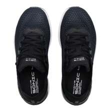 Under Armour 女款 HOVR 4 CN 跑步鞋 - 3025225-001，时尚、简约、舒适、轻便、低帮休闲运动鞋 - 黑色/灰色 - 查看 4
