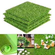 15 厘米 X 15 厘米人造苔藓草坪人造苔藓地衣多肉植物微观世界 DIY 植绒草垫苔藓装饰材料最佳礼物 - 綠色 - 查看 4