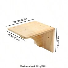 1 件透明猫吊床，太空舱壁挂式猫床，适合攀爬、玩耍和休息，最大承重 13.6 公斤（30 磅） - 杏色 - 查看 10