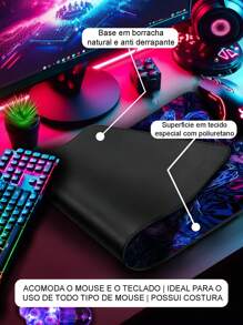 Gaming Mouse Pad For Desktop With Stitched Edge And Various Anime AI Prints - 滑鼠墊4608 - 查看 4