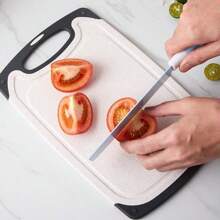 Set de 3 tocătoare din plastic - Tocător antiderapant, ușor de curățat pentru carne, fructe, legume - Bloc de măcelar, accesoriu esențial de bucătărie - Multicolor - Vizualizare 4