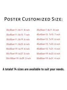 1张定制无框海报，个性化生日礼物艺术照片，卧室、客厅、走廊的理想礼物，墙面艺术，墙面装饰，冬季装饰，房间装饰，情人节，情人节装饰礼物 - 彩色 - 查看 2