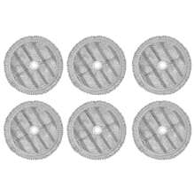 6Pcs Replacement Mop Pads Rags For A9 Steam Cloth Vacuum Cleaner Robot Mopping Machine Cleaning Spare Parts - Grey - View 1