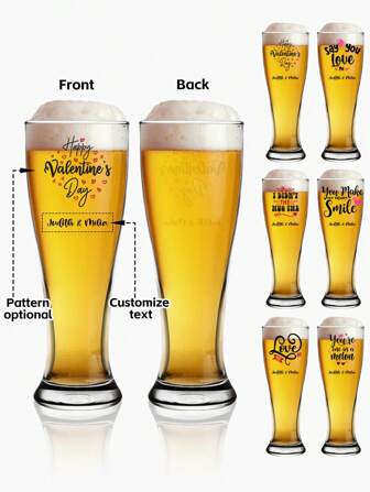1ชิ้น แก้วเบียร์มีชื่อสำหรับ วันวาเลนไทน์ที่มีความสุข, แก้วเบียร์มีชื่อบุคคล, แก้วเบียร์ขนาด 16 ออนซ์มีชื่อสั่งทำ, ภาชนะแก้วมีชื่อสั่งทำ, ของขวัญที่มีชื่อสั่งทำ, แก้วไวน์มีชื่อสั่งทำ, แก้วเหล้าวิสกี้มีชื่อสั่งทำ, แก้วเหล้ามีชื่อสั่งทำ, ของขวัญสำหรับคนชอบเหล้าวิสกี้, วันวาเลนไทน์