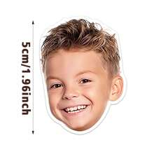 [Custom] Personalized Face Stickers - Customized Portrait Stickers | Waterproof PVC | Creative Daily Photo Giftback To School Winter Gift Ideas Boy Girl Valentine's Day - Face Stickers - View 3
