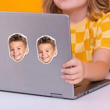[Custom] Personalized Face Stickers - Customized Portrait Stickers | Waterproof PVC | Creative Daily Photo Giftback To School Winter Gift Ideas Boy Girl Valentine's Day - Face Stickers - View 2