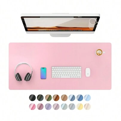 1Pc Napa Leather Desk Pad Protector,Mouse Pad,Office Desk Mat, Non-Slip PU Leather Desk Blotter,Laptop Desk Pad,Waterproof Desk Writing Pad For Office And Home(Thickness1mm)