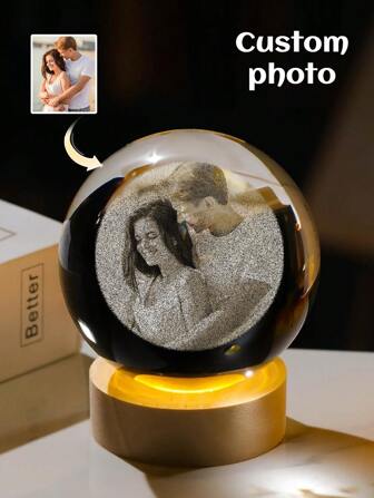 Personliga 3D-kristallfoton fångar minnesvärda ögonblick - 4 stilar, anpassningsbara kristallbilder, anpassade laseretsade glaskuber, unika presenter till par, flickvänner, pojkvänner, familj och vänner - perfekt för jul, personliga juldekorationer födelsedagar, årsdagar, bröllop och romantiska tillfällen, hem och boende, hemsök ditt hem, souvenirer, återanvändbara, bedårande, högkvalitativ, kontorsinredning, elegant boende
