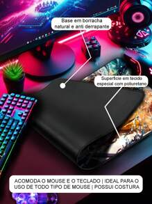 Gaming Mouse Pad For Desktop With Stitched Edge And Various Anime AI Prints - Mousepad 4611 - View 4