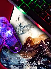 Gaming Mouse Pad For Desktop With Stitched Edge And Various Anime AI Prints - Mousepad 4611 - View 3