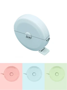 Vmingo Cinta Metrica Redonda Retráctil Cintura Cuerpo Costura 150cm - Blanco - Ver 5