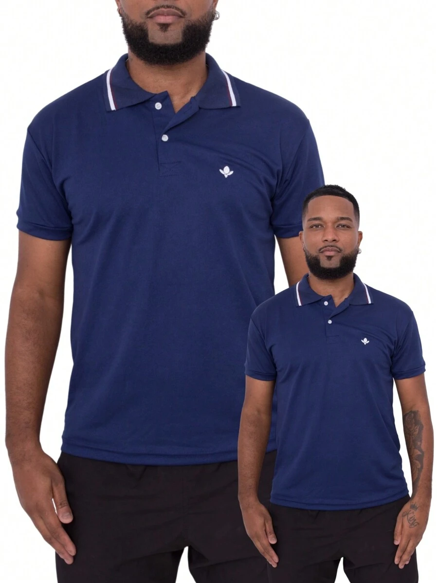 Men Polo Shirts - 藍色 - 查看 1