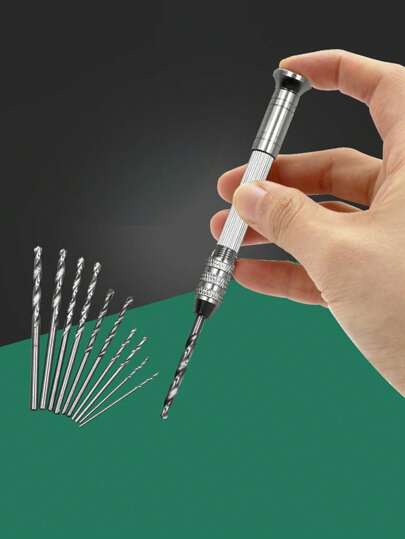 Set de 5 piezas (incluye 11 piezas) Kit de herramientas de perforación manual, que incluye un sacabocados para hacer velas aromáticas DIY, dar forma a la cera de vela, artesanías de madera, 4 pinzas para la elaboración de velas, adecuado para decoración del hogar, centros de mesa de velas, manualidades, vuelta al cole, Pascua, herramientas de hobby