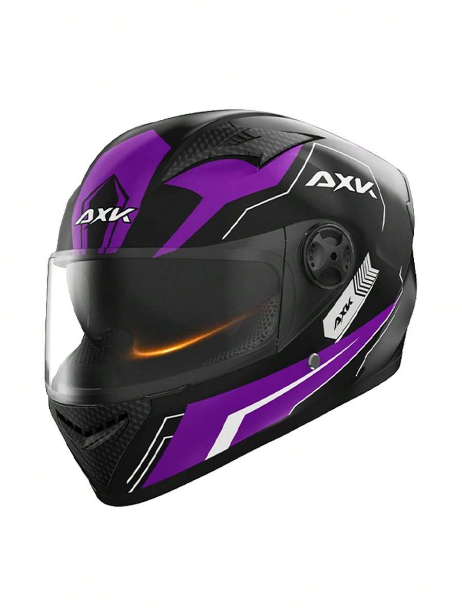 Casco de Motocicleta de Protección Integral: Cara Completa para Seguridad y Comodidad en Tu Jornada.UNIWINI - Morado - Ver 1