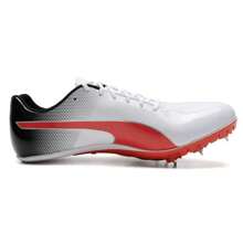 Puma Zapatillas de running EvoSPEED Sprint 14 para hombres y mujeres, zapatillas de entrenamiento para carreras de pista y campo, 377001 - Puma Blanco-Negro-Rojo - Ver 2