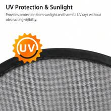4X Car Side Window Sun Shade Cover Blind Mesh Max UV Protection With 8 Suction Cup, 65*38CM - Black - View 7