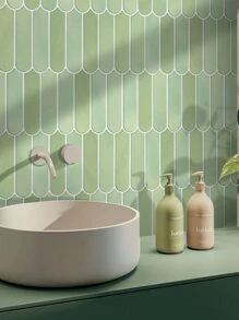 Commomy 1/10/20pcs Matte Self Adhesive Wall Tiles, Peel And Stick Tiles Backsplash, 3D Tile Stickers For Bathroom, 3D Wall Panels Indoor, Kitchen Decor, Modern Room Decor - Multicolor - View 6