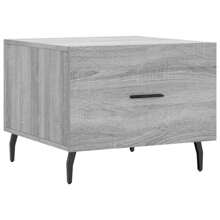 Stylish Grey Engineered Wood Coffee Table 50x50x40 Cm Modern Minimalist Design Laundry Baskets Back To School Travel Essentials Room Decor, Home Decor, Bedroom Decor Storage Organization And Storage - Grey - View 2