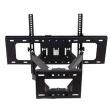 Wall Mount For LED LCD, Swivels Tilts Extends Double Arm Full Motion TV Wall Bracket Holds Up To 50kg - Black - View 3