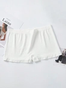 6 pares de pantis tipo boyshort para mujer de talla grande, unicolor, sin costuras, de alta elasticidad, cómodos, transpirables y suaves, que no se notan