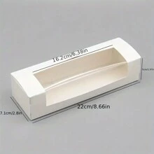 Disposable White Rectangle Cake Boxes With Window - Perfect For Cakes, Chocolates, Biscuits, Pastries - Ideal For Birthday And Wedding Parties - Baking Tools And Kitchen Accessories - Multicolor - View 8