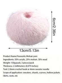 Włóczka Premium Multicolor Firework 50g Bundle – Mieszanka akrylowa Rzemieślnicza włóczka do robienia na drutach DIY – Idealna na jesień i zimę Damskie swetry, kardigany, kurtki, szale i szaliki