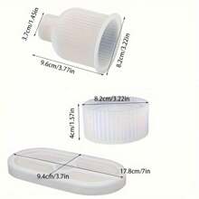 3pcs Silicone Mold Kit For Candle Holders, Oval Trays, And Planters, Multipurpose DIY Craft Set For Epoxy Resin, Concrete, Plaster - Ideal For Home Decor And Jewelry Display