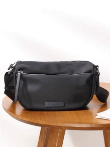 Multineos Comercial Large Canvas Shoulder Bag Leisure Backpack Bags Women Men - 黑色 - 查看 5