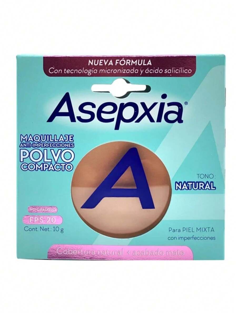 Asepxia Maquillaje Polvo Natural Mate 10 G - Beis - Ver 1