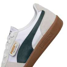 Puma Palermo Summer Nylon 男鞋女鞋 運動鞋休閒鞋低筒時尚德訓鞋潮流情侶板鞋399341-05 - 彪馬白-松木綠-金色 - 查看 9