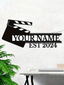 1 Custom Movie Night Metal Wall Art Logo Personalized Vintage Movie Iron Decoration Custom Home Theater Metal Signage The Perfect Gift For Movie Lovers Vintage Movie Popcorn Design Wall Hanging The Perfect Home Improvement Housewarming Gift For Movie Actors, Valentine's Day, Valentine's Day Decor Gifts Birthday Graduation