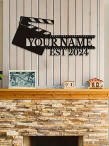 1 Custom Movie Night Metal Wall Art Logo Personalized Vintage Movie Iron Decoration Custom Home Theater Metal Signage The Perfect Gift For Movie Lovers Vintage Movie Popcorn Design Wall Hanging The Perfect Home Improvement Housewarming Gift For Movie Actors, Valentine's Day, Valentine's Day Decor Gifts Birthday Graduation