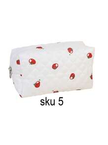 1 Stück vintage Blumenmuster weiches Kosmetiktäschchen, kreatives Design mit großer Öffnung als Kosmetik Aufbewahrungstasche - geräumig und mit geschmackvollem Reißverschluss, geeignet für Reise-Utensilien, Tischdekoration, Urlaub am Strand, Badezimmer, Schlafzimmer, großes Fassungsvermögen