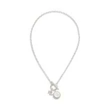 Ralph Lauren Sterling Silver Cubic Zinia Charm Collar Necklace, 16"-19" - 銀色 - 查看 2