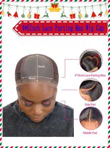4*5Inch Lace Parting Max Wig Cap Wig Grip Cap - Wig Tools - Adjustable, Non-Slip, Transparent 4x5 Headband With Ear Cut-Outs For Comfortable, Glue-Free Wig Placement And GripFleece Technology For Secure Hold - Multicolor - View 4