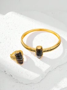 New Women's Bracelet, Ring, And Jewelry Set, With A Bohemian Style And A Crush Series, Suitable For Daily Wear And Holiday Gifts