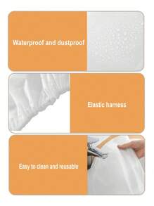 1/2/3/5pcs 18 Inch Fan Cover,White Half-Wrap Fan Dustproof Cover For Home Use, Waterproof, Moisture-Proof, Dustproof Fan Protective Cover, Easy To Put On And Take Off, Washable And Reusable, Keeping The Fan Clean For School,Office,Household,Travel,Washable,Reusable,Bag Organizer,Storage For Holiday Gift Giving - Multicolor - View 6