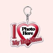 Personalized Keychain With Text "I Love My Boyfriend/Girlfriend/Wife/Hubby/Hot Mama/Dad/King/Queen/Idol/Baby/Family" As Gift - Multicolor - View 18