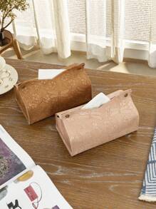 1 Stück/2 Stücke Set aus PU-Leder mit Libellen- und Schmetterlingsmuster, geprägt, V-förmig, wasserdicht, vertikal, für den Schreibtisch, Aufbewahrung zu Hause und im Büro für Wohnzimmer, Schlafzimmer, Badezimmer, Taschentuchhalter mit Blumenmuster, Taschentuchbox-Halter, Serviettenhalter, Familientreffen auf Festen, Dekoration für den Küchen-/Esstisch. Für Zuhause, Küche, Schlafzimmer, Wohnzimmer, Esszimmer, Wohnaccessoires, dekorative Box, Hochzeitsgeschenk für Frauen, für Sommerreisen, Urlaub, Festivals