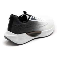 Zapato deportivo ligero con suela acolchada y patrones en relieve - Negro - Ver 6