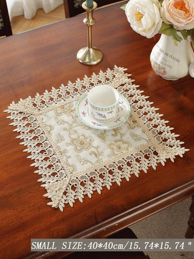 Simhomsen Runner Da Tavola Ricamato – Viola – 35x175 Cm (14x69 Inch) – Raso Di Poliestere – Lavabile In Lavatrice - 3