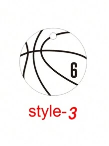 Personalized Key Ring Custom Basketball Engraving Name Keychain For Men And Women Stainless Steel Personalized Customized Letters Fashion Sports Style Keychain Father's Day Gift For Friends Fashion,Casual,Vintage,Old Money,Contracted,Simple Custom,Personalized - Silver - View 14