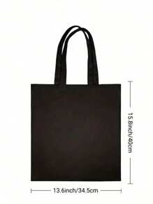 Customized Foldable Canvas Bags With Satin Ribbon Text, Shoulder Bags, Student Handbags, Casual Canvas Bags, Large Capacity Shoulder Bags, Fashionable And Versatile Canvas Bags That Can Be Used As New Year's, Christmas, New Year's And Other Holiday Gifts For Storing Various Items Bags Ladies - Multicolor - View 5