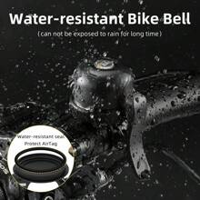 1pc Bicycle Bell AirTag Hidden Anti-Loss Tracker Anti-Theft Holder Locator Bike Bell - Multicolor - View 7