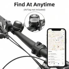 1pc Bicycle Bell AirTag Hidden Anti-Loss Tracker Anti-Theft Holder Locator Bike Bell - Multicolor - View 6