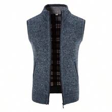 Chaleco Saco Sueter Chamarras Caballero Abrigos Para Hombre - Azul - Ver 3