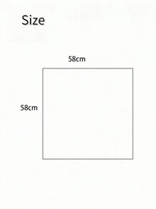 1条时尚新款液态银色方巾，休闲街头风方巾 - 彩色 - 查看 5