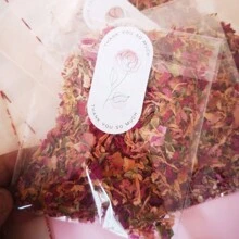 5pcs/Pack Dried Rose Petals Fragments, Natural Dried Flowers Decor - Suitable For Indoor Home Decor, DIY Soap, Candle, Fragrance