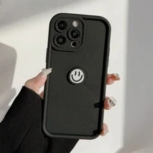 GUCADI 1pc Dopamine Color Smile Face Pattern Soft Full Wrap 3D Smiling Face Sticker, Creative Design Compatible With Apple IPhone 16/15/14/13/12/11 Series Phone Cases - Multicolor - View 5